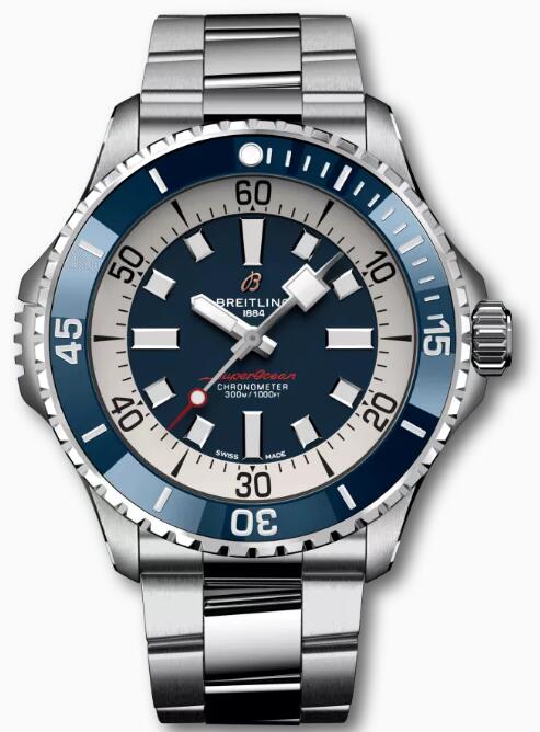 Review Breitling SUPEROCEAN AUTOMATIC 46 Replica Watch A17378E71C1A1